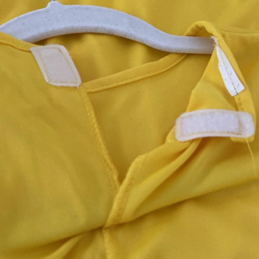 Kids Pokémon Pikachu Yellow Jumpsuit Halloween Costume Size Large 12-14
